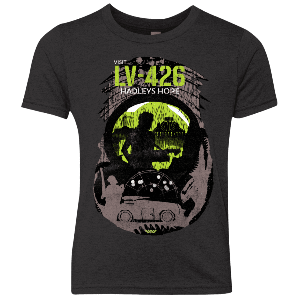 T-Shirts Vintage Black / YXS Visit LV-426 Youth Triblend T-Shirt