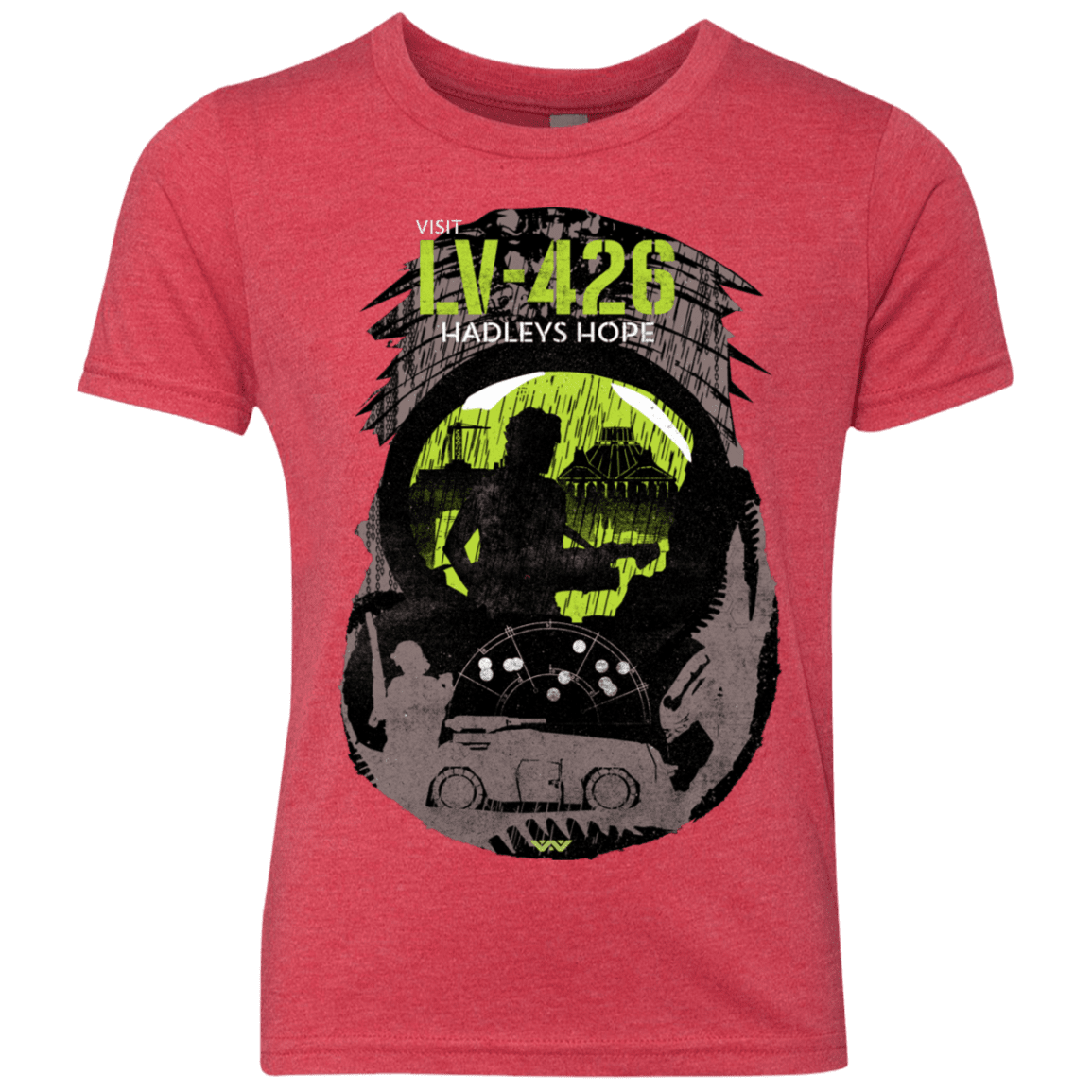 T-Shirts Vintage Red / YXS Visit LV-426 Youth Triblend T-Shirt