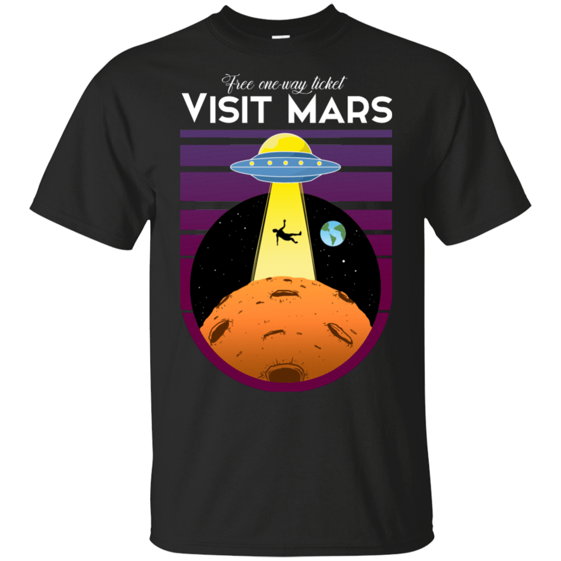 T-Shirts Black / S Visit Mars T-Shirt