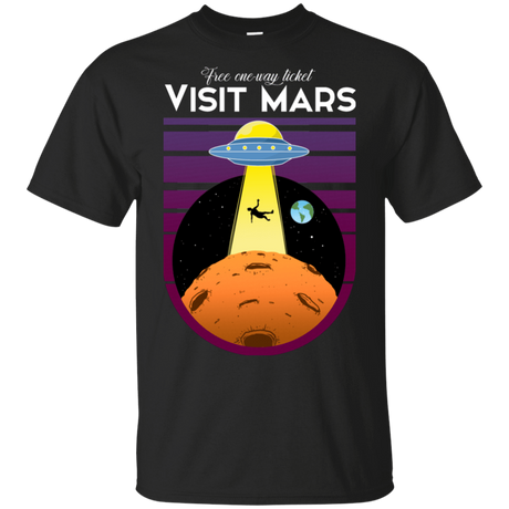 T-Shirts Black / S Visit Mars T-Shirt