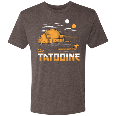 T-Shirts Macchiato / S Visit Tatooine Men's Triblend T-Shirt