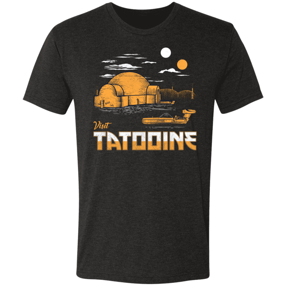 T-Shirts Vintage Black / S Visit Tatooine Men's Triblend T-Shirt