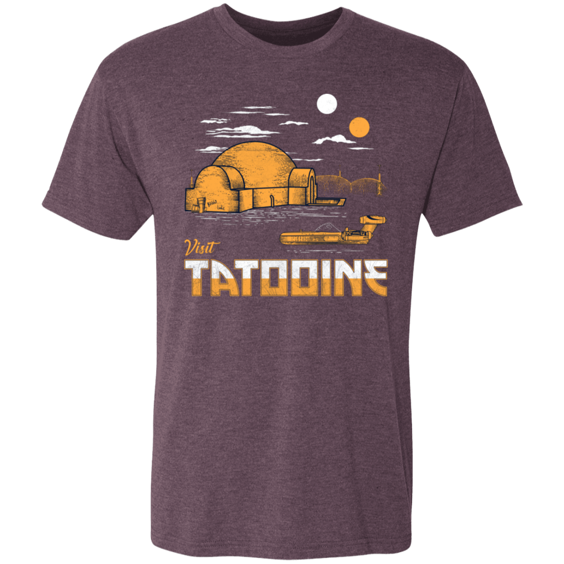 T-Shirts Vintage Purple / S Visit Tatooine Men's Triblend T-Shirt