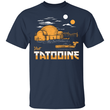 T-Shirts Navy / YXS Visit Tatooine Youth T-Shirt