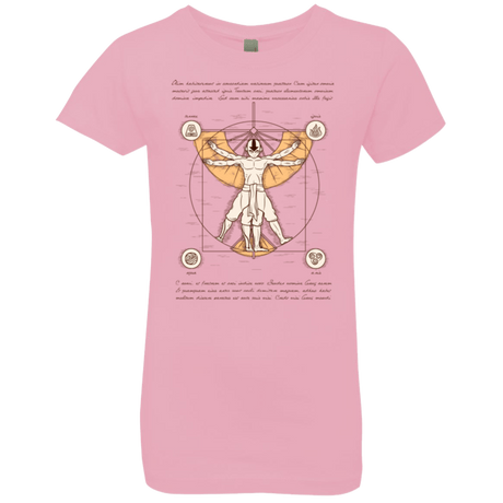 T-Shirts Light Pink / YXS Vitruvian Aang (1) Girls Premium T-Shirt