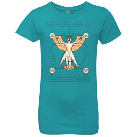 T-Shirts Tahiti Blue / YXS Vitruvian Aang (1) Girls Premium T-Shirt