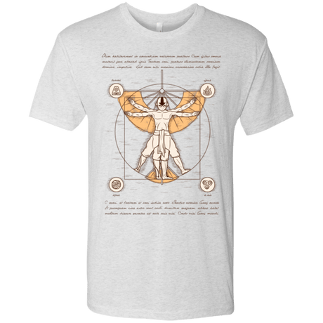 T-Shirts Heather White / Small Vitruvian Aang (1) Men's Triblend T-Shirt