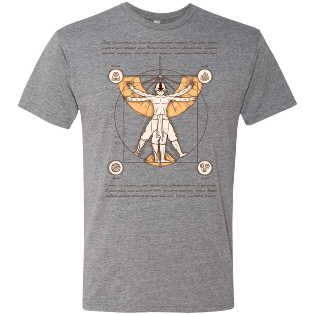 T-Shirts Premium Heather / Small Vitruvian Aang (1) Men's Triblend T-Shirt
