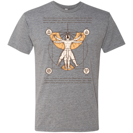 T-Shirts Premium Heather / Small Vitruvian Aang (1) Men's Triblend T-Shirt