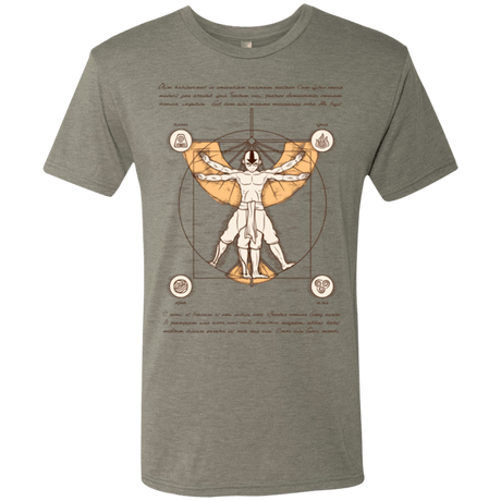 T-Shirts Venetian Grey / Small Vitruvian Aang (1) Men's Triblend T-Shirt