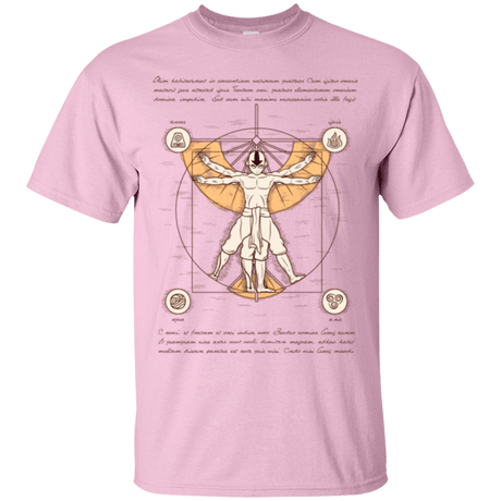 T-Shirts Light Pink / Small Vitruvian Aang (1) T-Shirt