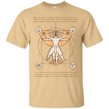 T-Shirts Vegas Gold / Small Vitruvian Aang (1) T-Shirt