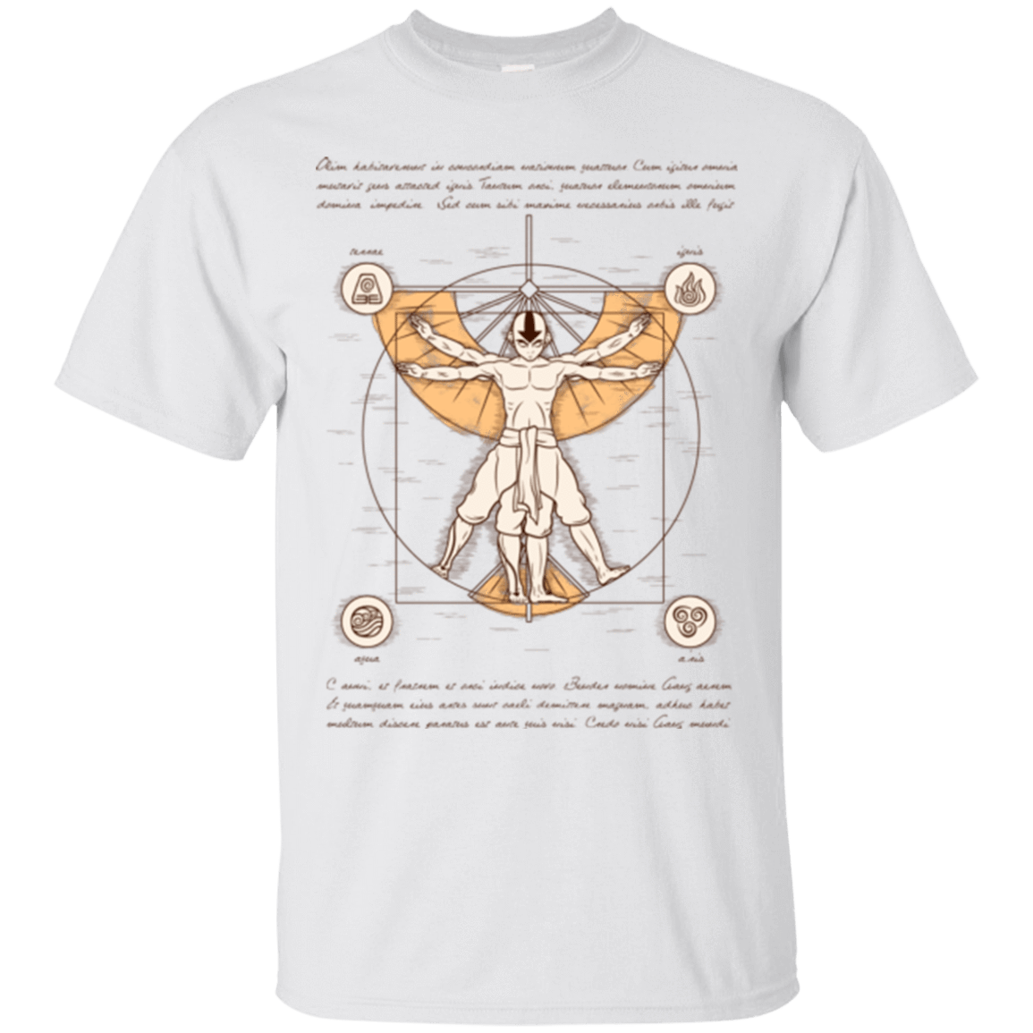 T-Shirts White / Small Vitruvian Aang (1) T-Shirt