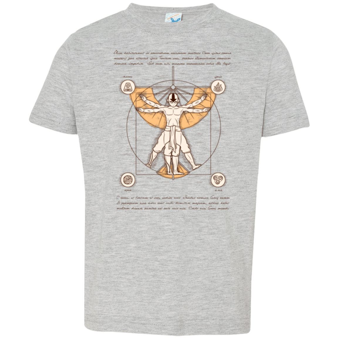 T-Shirts Heather / 2T Vitruvian Aang (1) Toddler Premium T-Shirt
