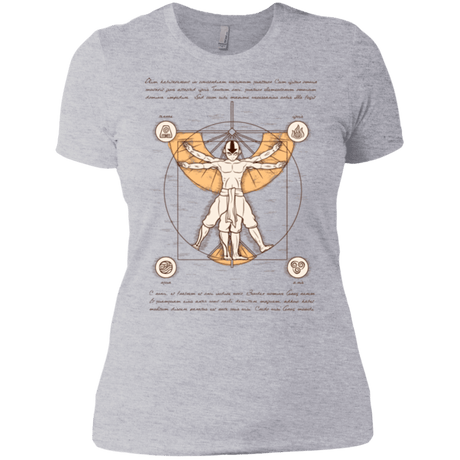 T-Shirts Heather Grey / X-Small Vitruvian Aang (1) Women's Premium T-Shirt