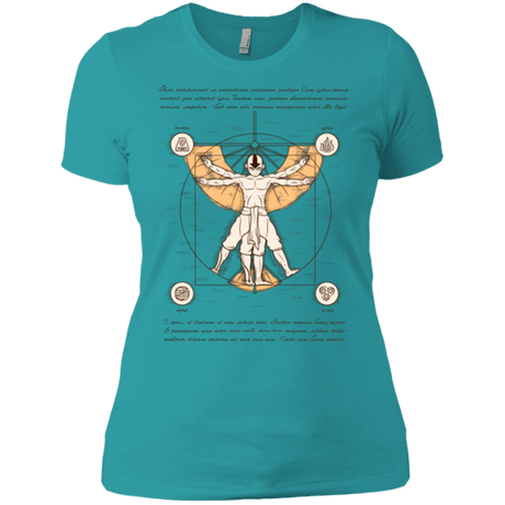 T-Shirts Tahiti Blue / X-Small Vitruvian Aang (1) Women's Premium T-Shirt
