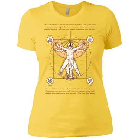 T-Shirts Vibrant Yellow / X-Small Vitruvian Aang (1) Women's Premium T-Shirt