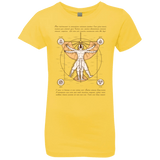 T-Shirts Vibrant Yellow / YXS Vitruvian Aang Girls Premium T-Shirt
