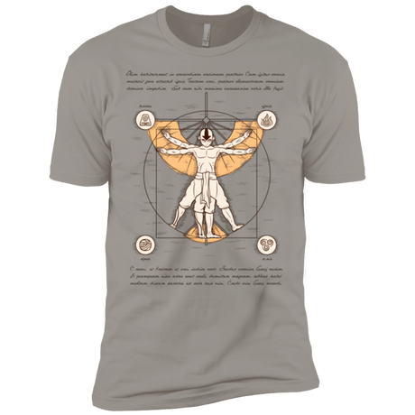 T-Shirts Light Grey / X-Small Vitruvian Aang Men's Premium T-Shirt
