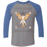 T-Shirts Premium Heather/ Vintage Royal / X-Small Vitruvian Aang Men's Triblend 3/4 Sleeve
