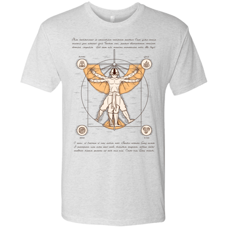 T-Shirts Heather White / Small Vitruvian Aang Men's Triblend T-Shirt