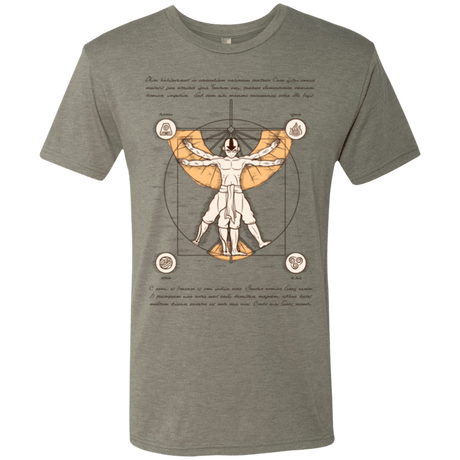T-Shirts Venetian Grey / Small Vitruvian Aang Men's Triblend T-Shirt