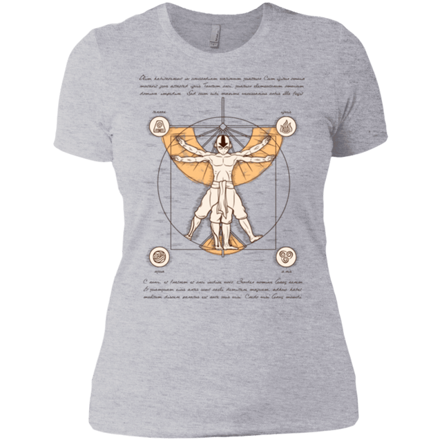 T-Shirts Heather Grey / X-Small Vitruvian Aang Women's Premium T-Shirt