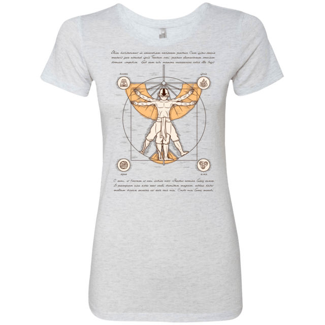 T-Shirts Heather White / Small Vitruvian Aang Women's Triblend T-Shirt