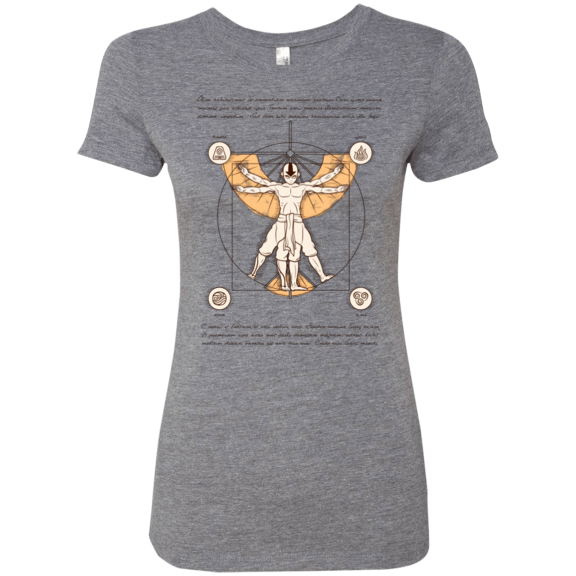 T-Shirts Premium Heather / Small Vitruvian Aang Women's Triblend T-Shirt