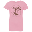 T-Shirts Light Pink / YXS Vitruvian Bats Girls Premium T-Shirt