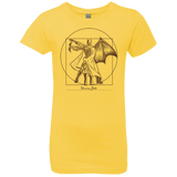 T-Shirts Vibrant Yellow / YXS Vitruvian Bats Girls Premium T-Shirt