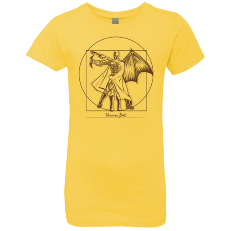 T-Shirts Vibrant Yellow / YXS Vitruvian Bats Girls Premium T-Shirt