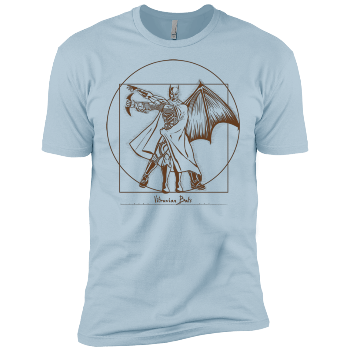 T-Shirts Light Blue / X-Small Vitruvian Bats Men's Premium T-Shirt
