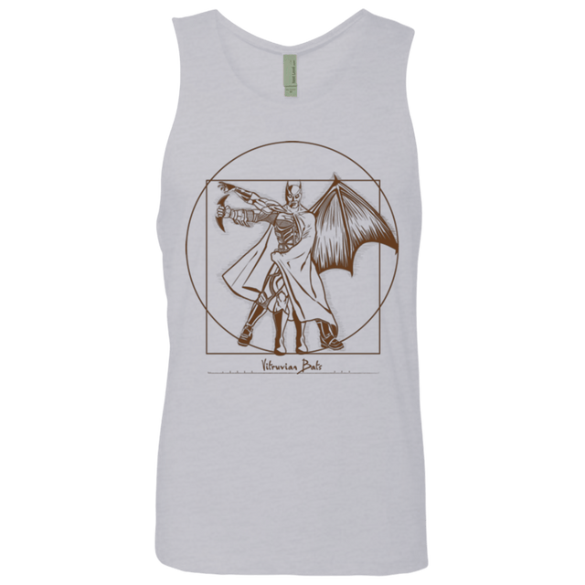 T-Shirts Heather Grey / Small Vitruvian Bats Men's Premium Tank Top
