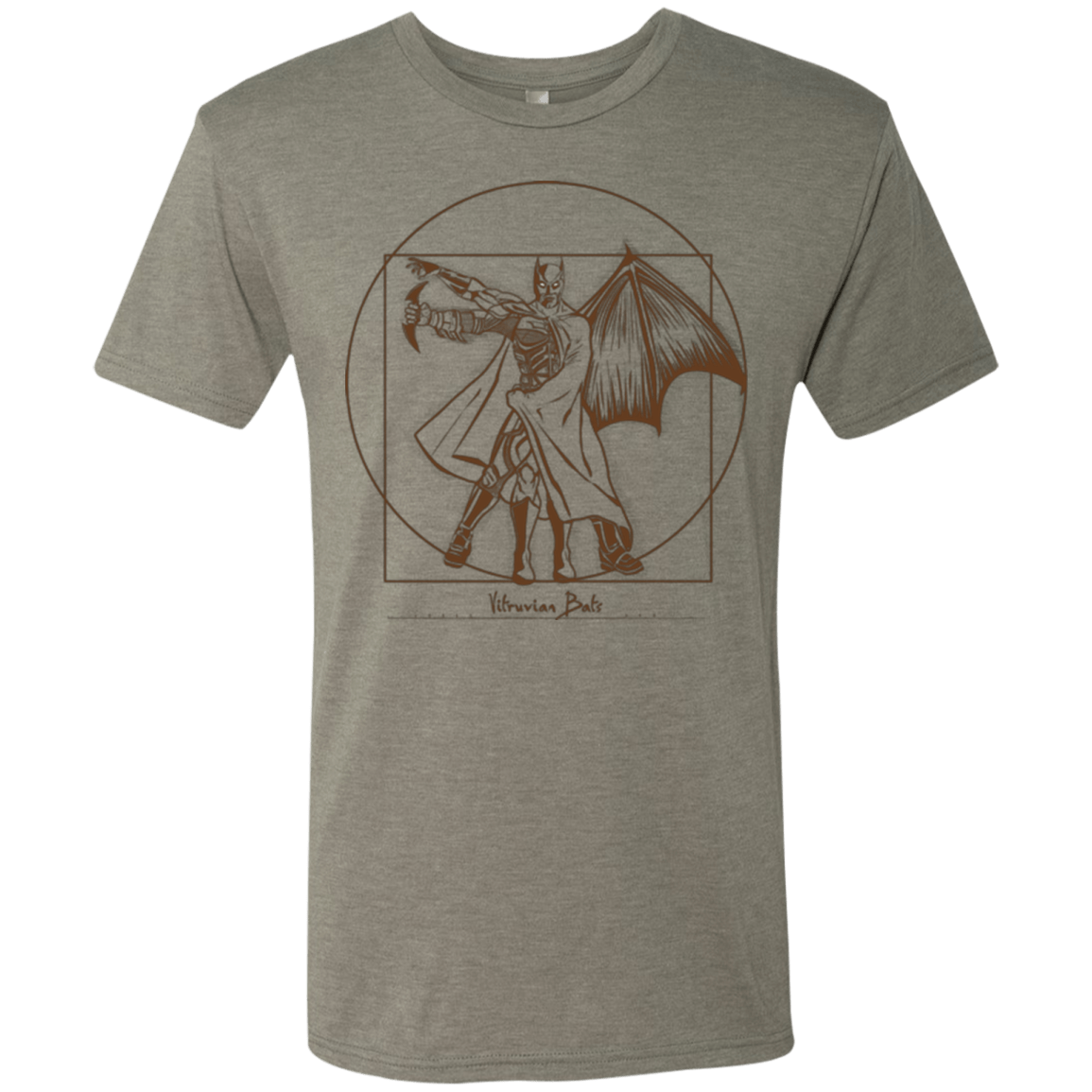 T-Shirts Venetian Grey / Small Vitruvian Bats Men's Triblend T-Shirt