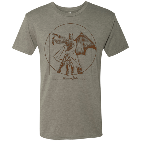 T-Shirts Venetian Grey / Small Vitruvian Bats Men's Triblend T-Shirt