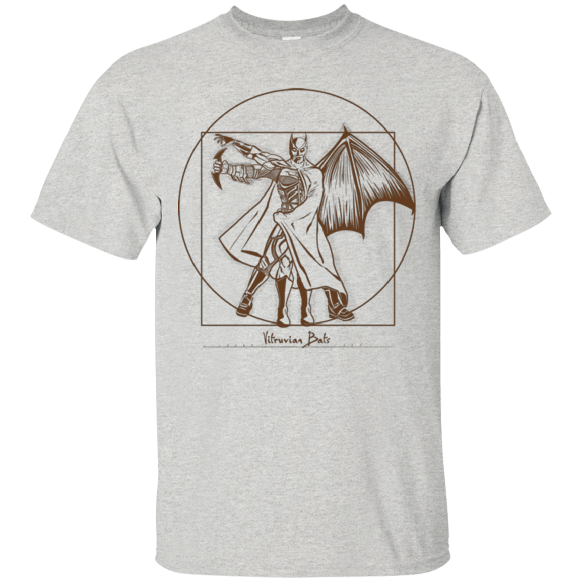 T-Shirts Ash / Small Vitruvian Bats T-Shirt