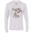 T-Shirts Heather White / X-Small Vitruvian Bats Triblend Long Sleeve Hoodie Tee