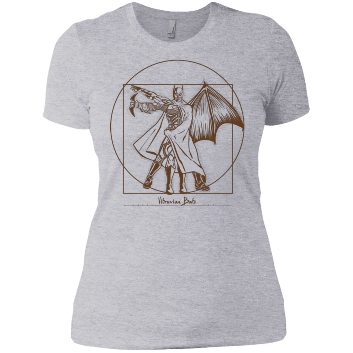 T-Shirts Heather Grey / X-Small Vitruvian Bats Women's Premium T-Shirt