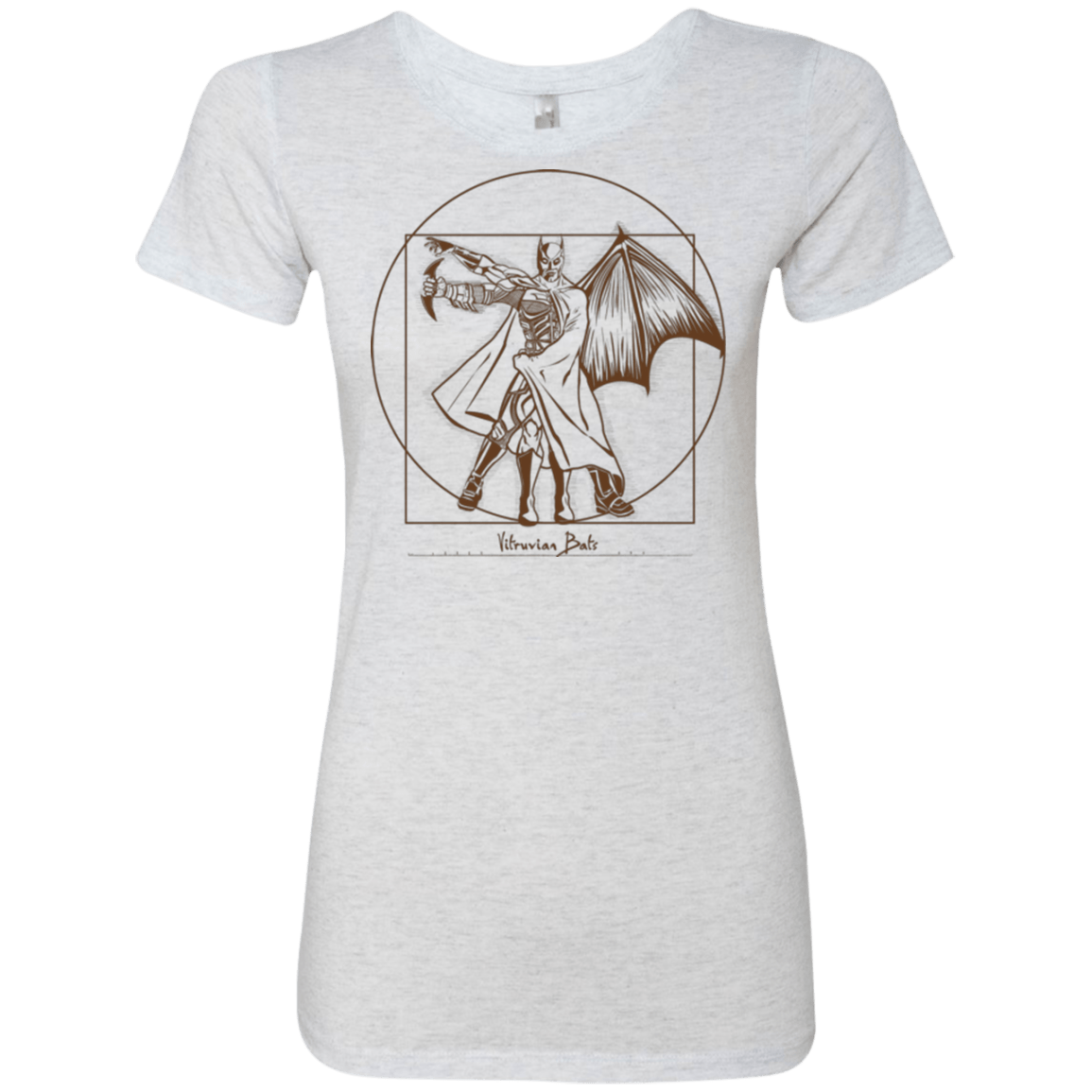 T-Shirts Heather White / Small Vitruvian Bats Women's Triblend T-Shirt