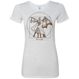 T-Shirts Heather White / Small Vitruvian Bats Women's Triblend T-Shirt