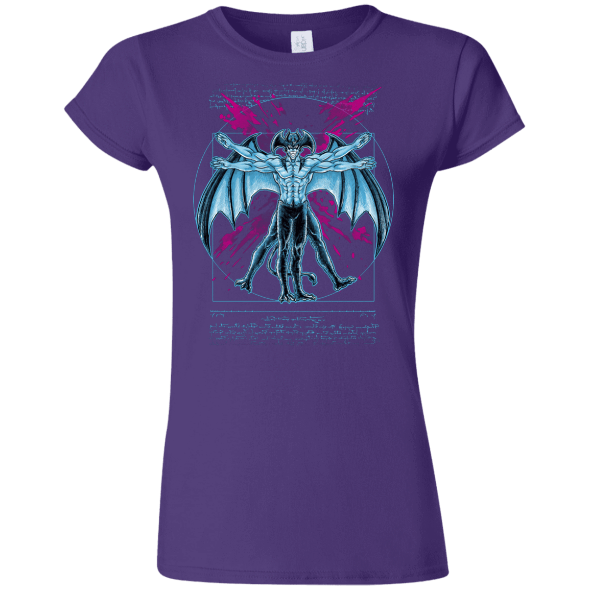 T-Shirts Purple / S Vitruvian Devil Junior Slimmer-Fit T-Shirt