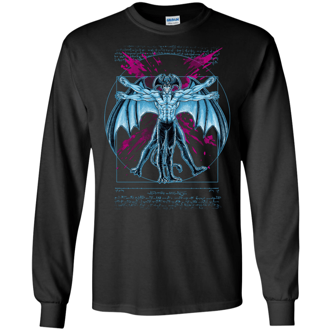 Vitruvian Devil Men's Long Sleeve T-Shirt