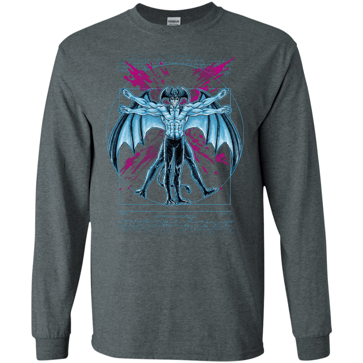 Vitruvian Devil Men's Long Sleeve T-Shirt