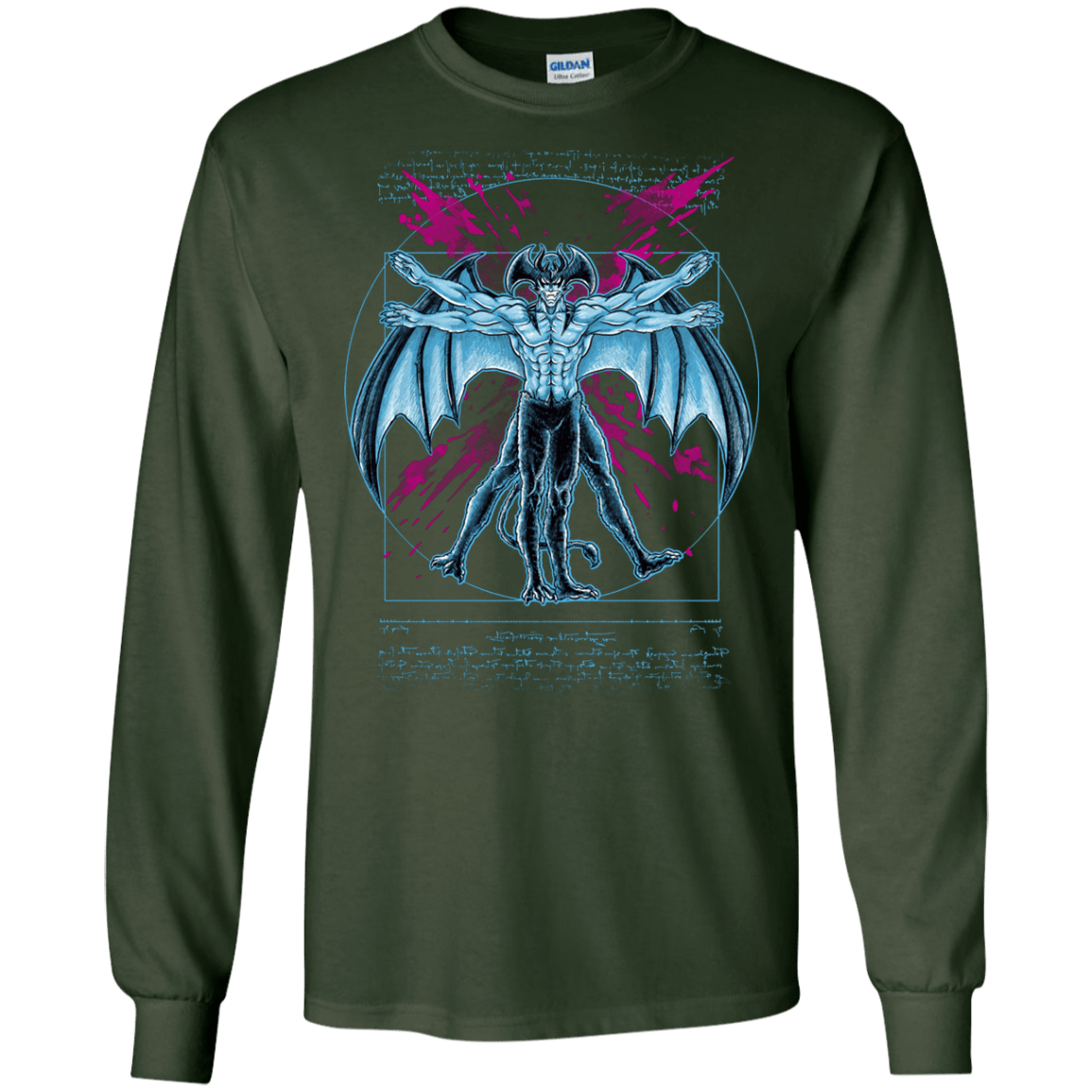 Vitruvian Devil Men's Long Sleeve T-Shirt