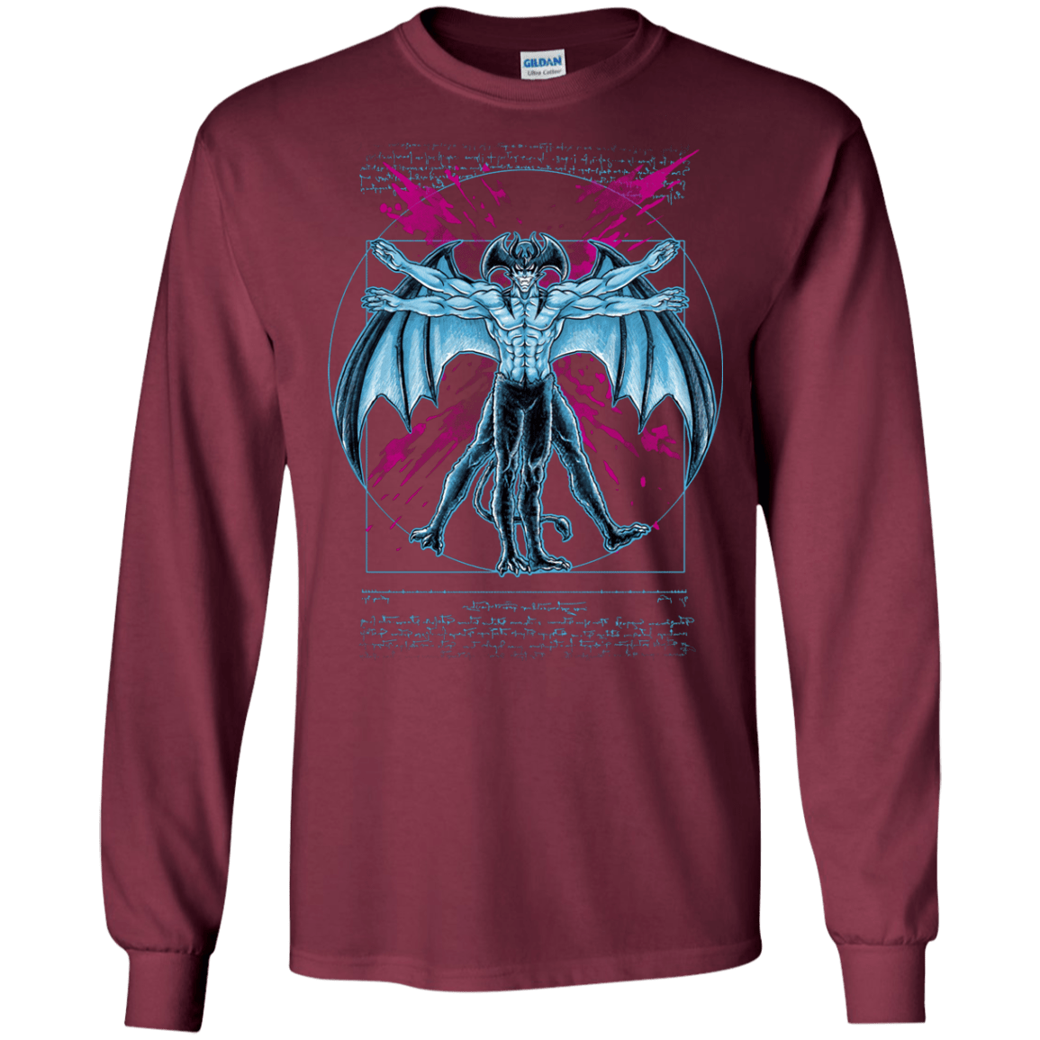 Vitruvian Devil Men's Long Sleeve T-Shirt