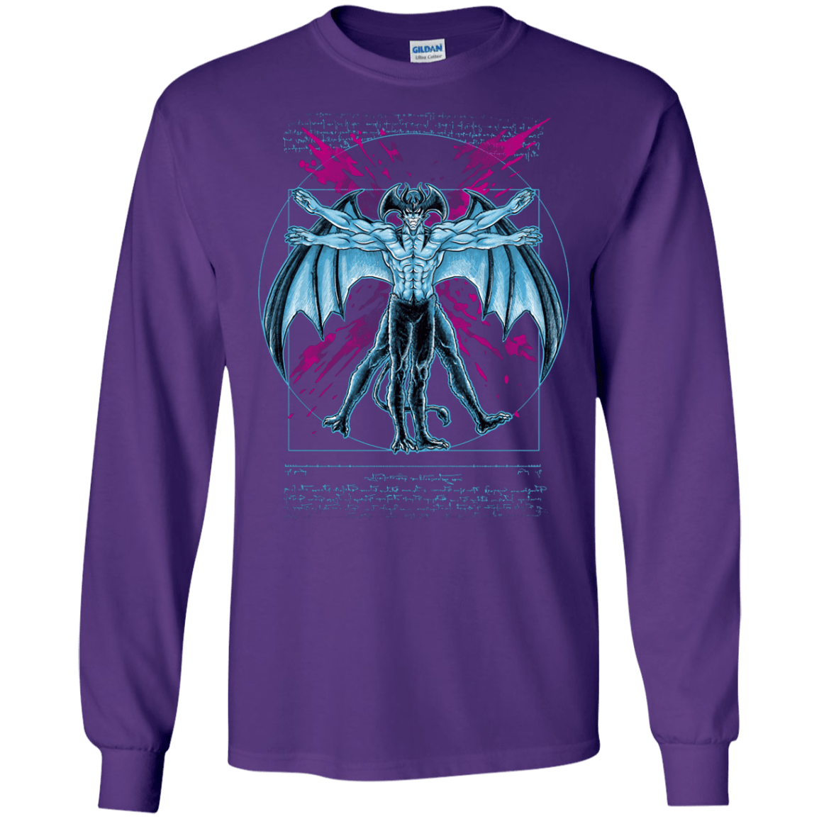 Vitruvian Devil Men's Long Sleeve T-Shirt