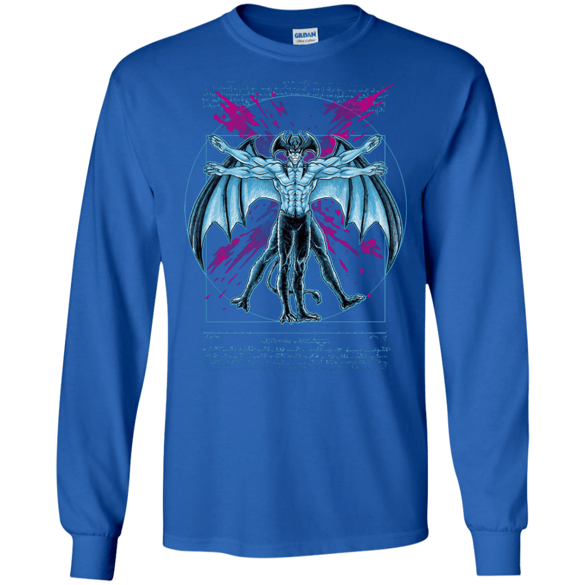 Vitruvian Devil Men's Long Sleeve T-Shirt