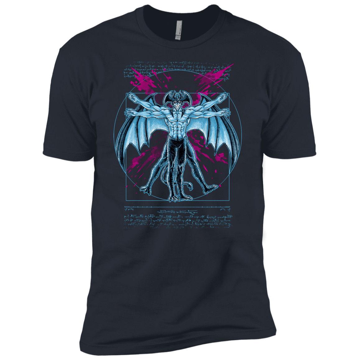 T-Shirts Indigo / X-Small Vitruvian Devil Men's Premium T-Shirt