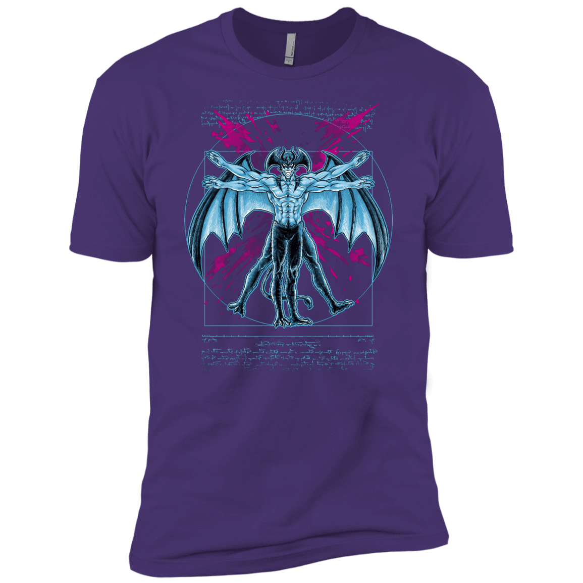 T-Shirts Purple Rush/ / X-Small Vitruvian Devil Men's Premium T-Shirt